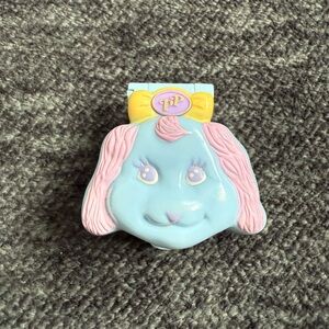 Vintage Puppy Pocket Blue and Pink